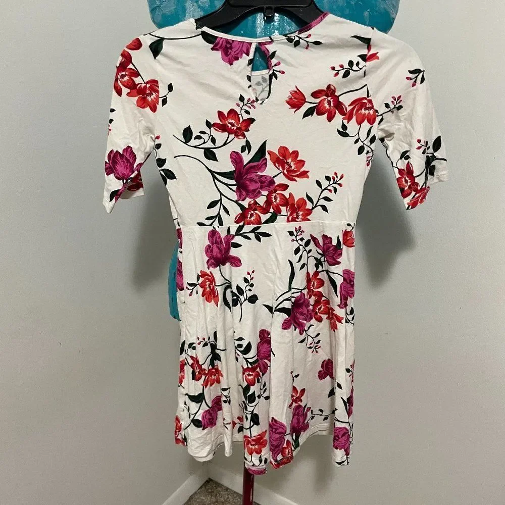 Old Navy Cotton Boho Floral Girls Dress Size L (10-12)